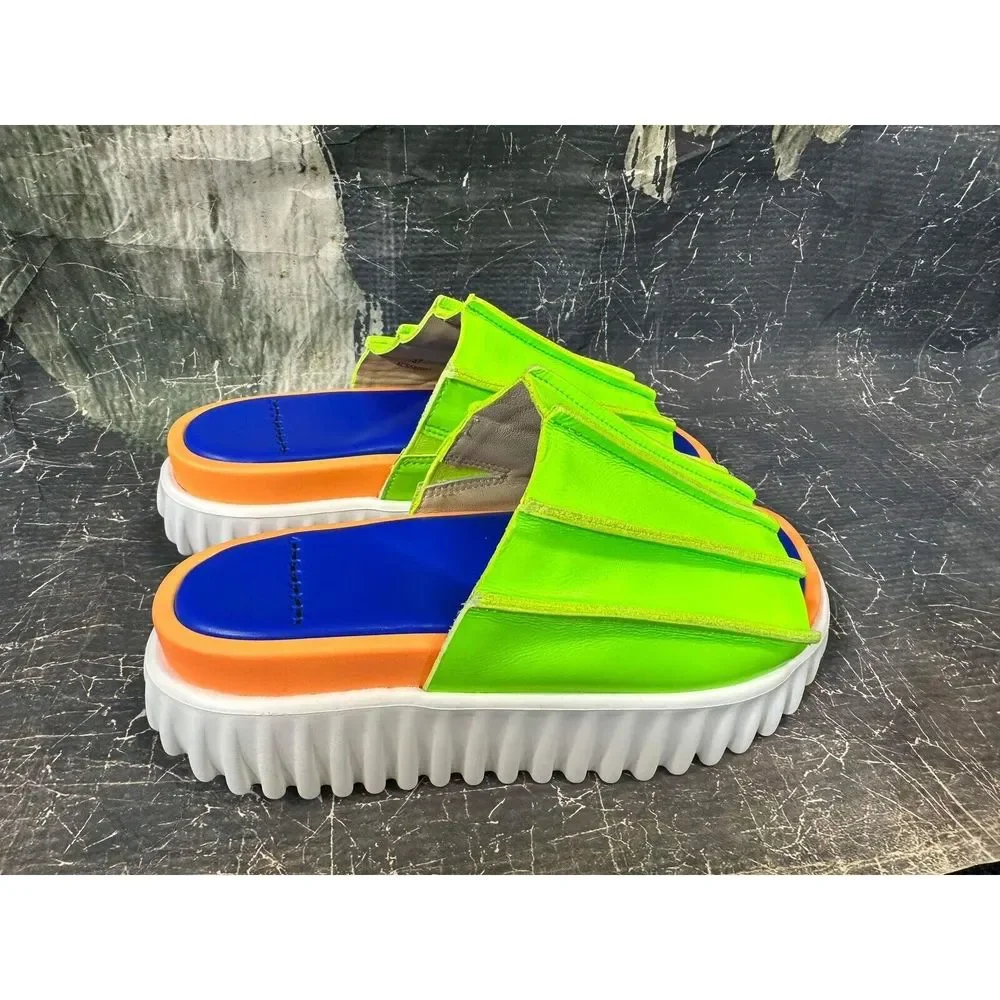 Free People Pleats & Thank You Slides Size 37 - Picture 4 of 7